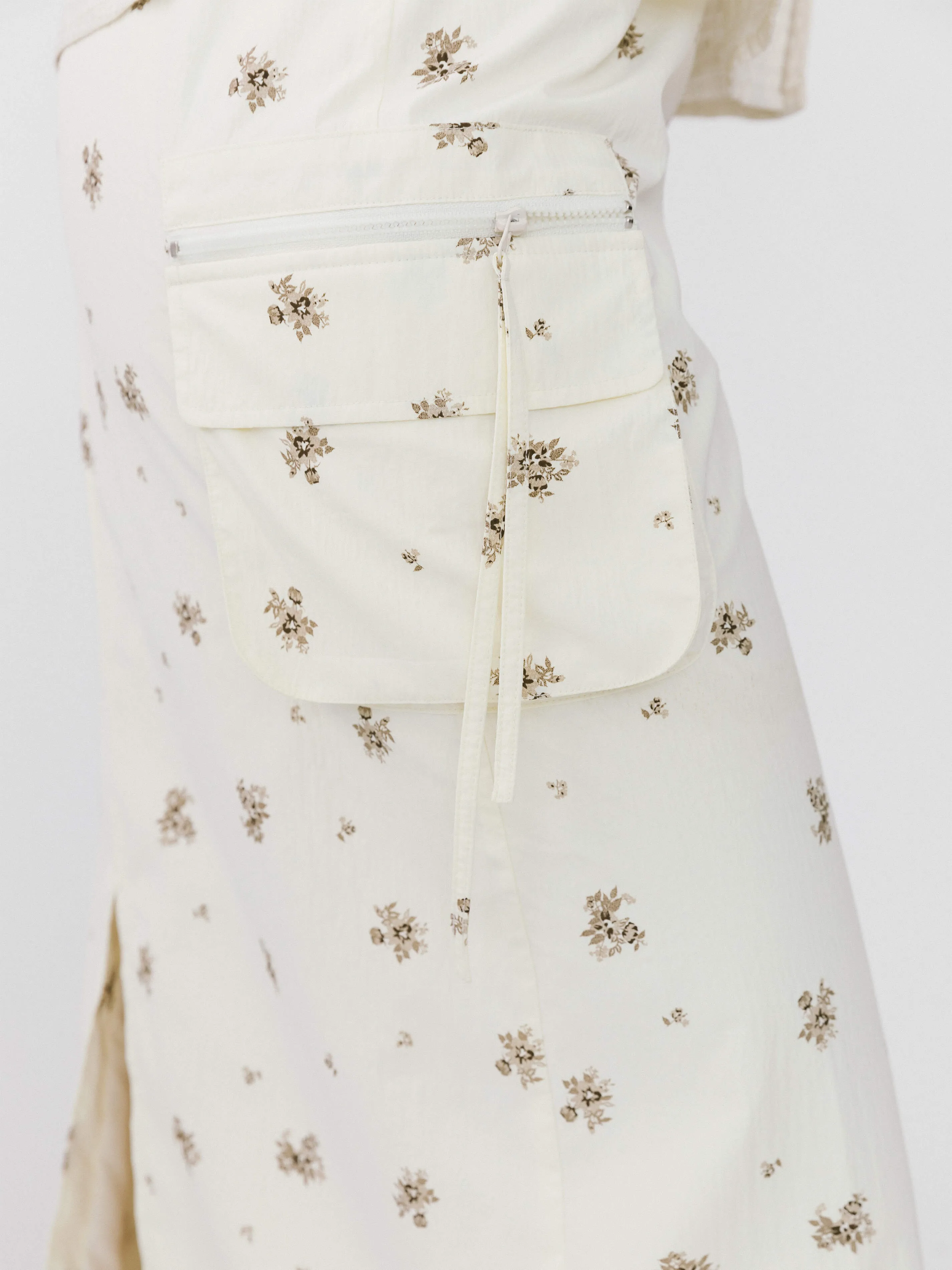 A-line Floral Skirt