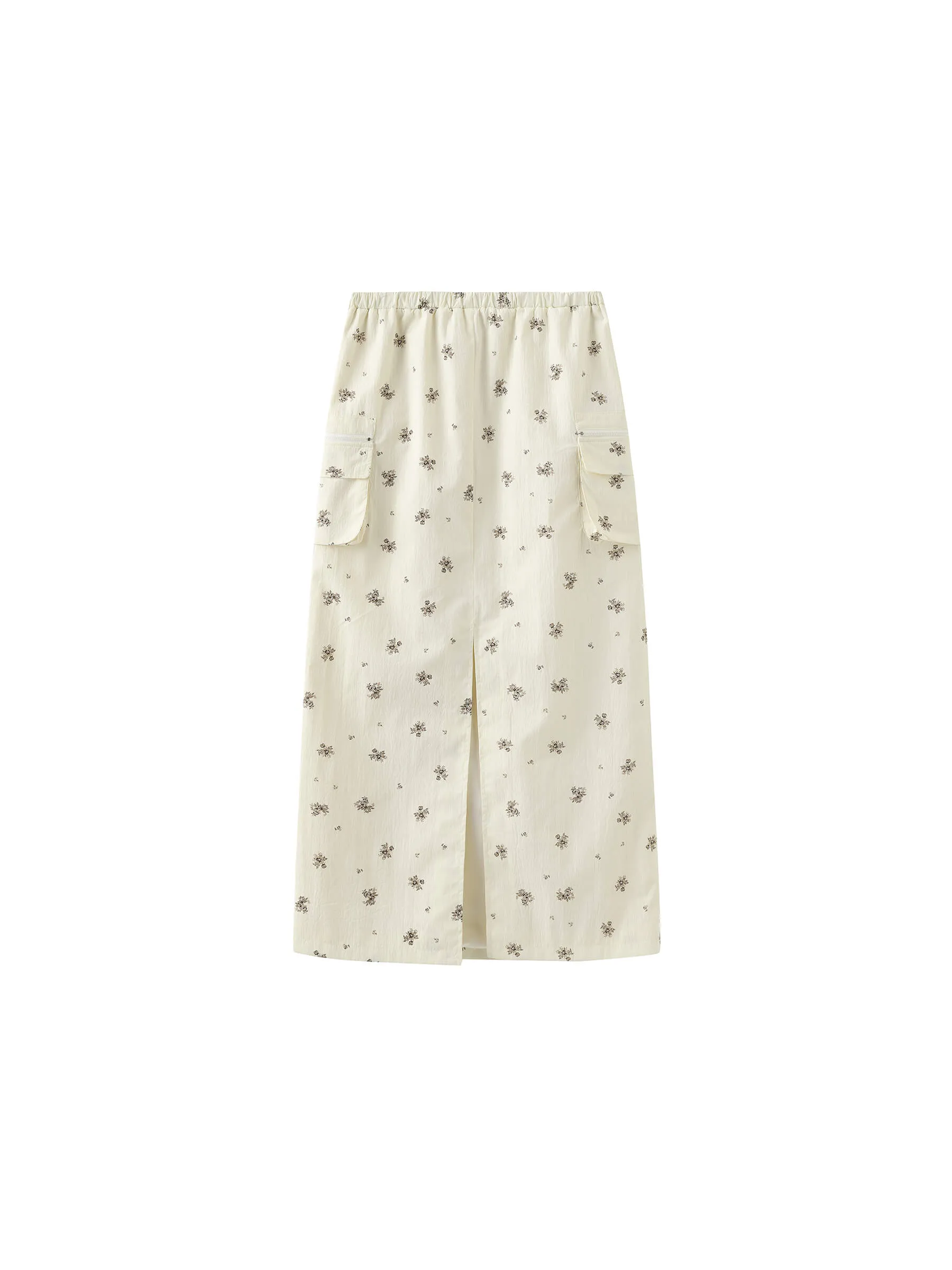 A-line Floral Skirt
