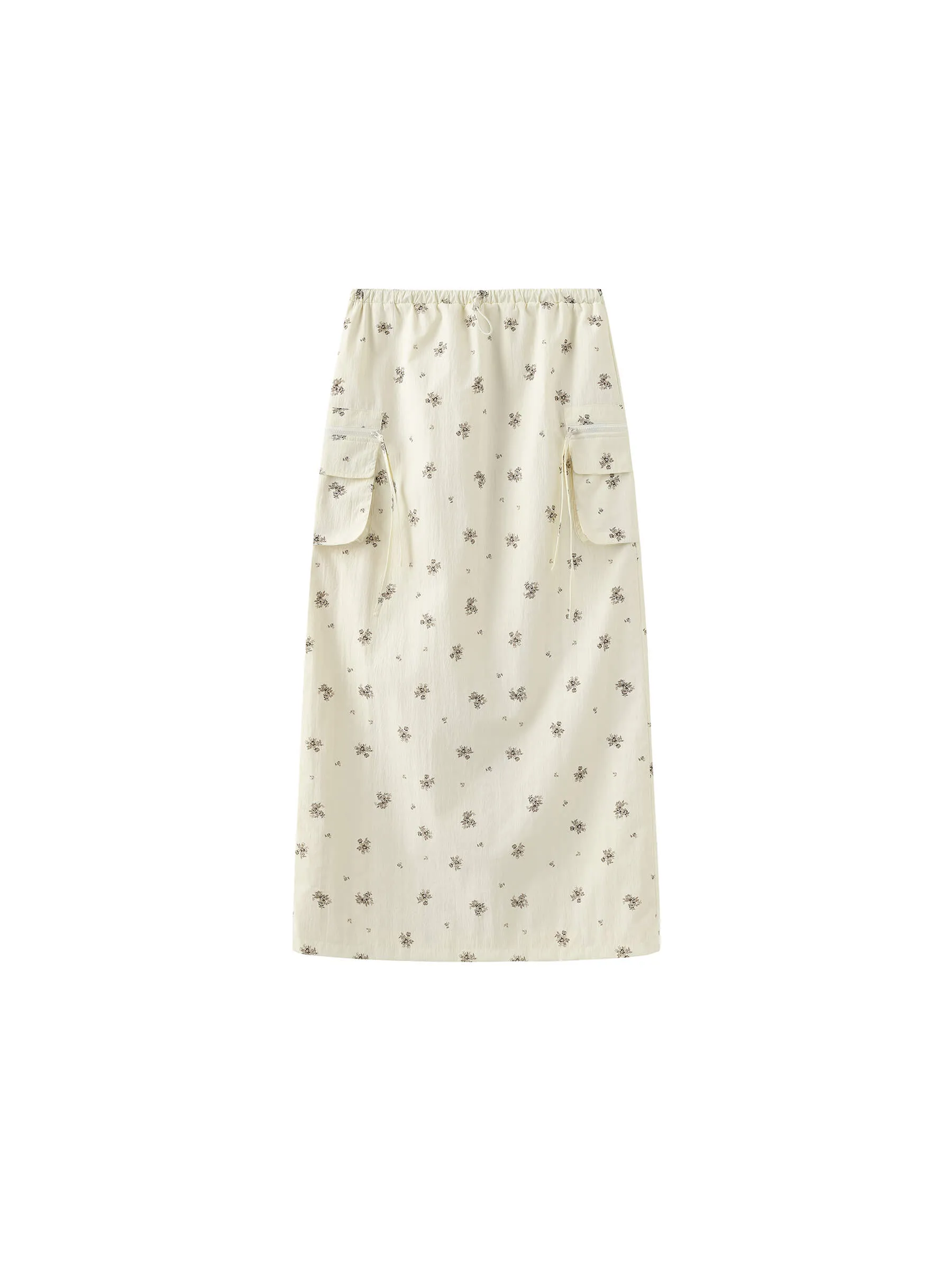 A-line Floral Skirt