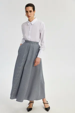 A LINE GINGHAM SKIRT