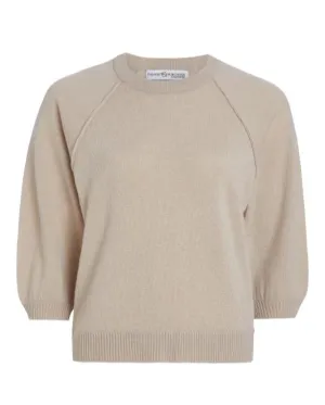 Abbie Cashmere Sweater- Jute
