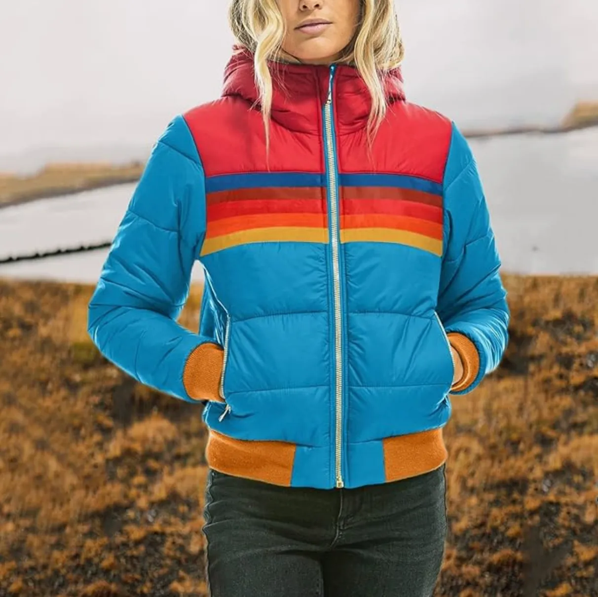Angel | Parka with Faux Fur Hood for Women