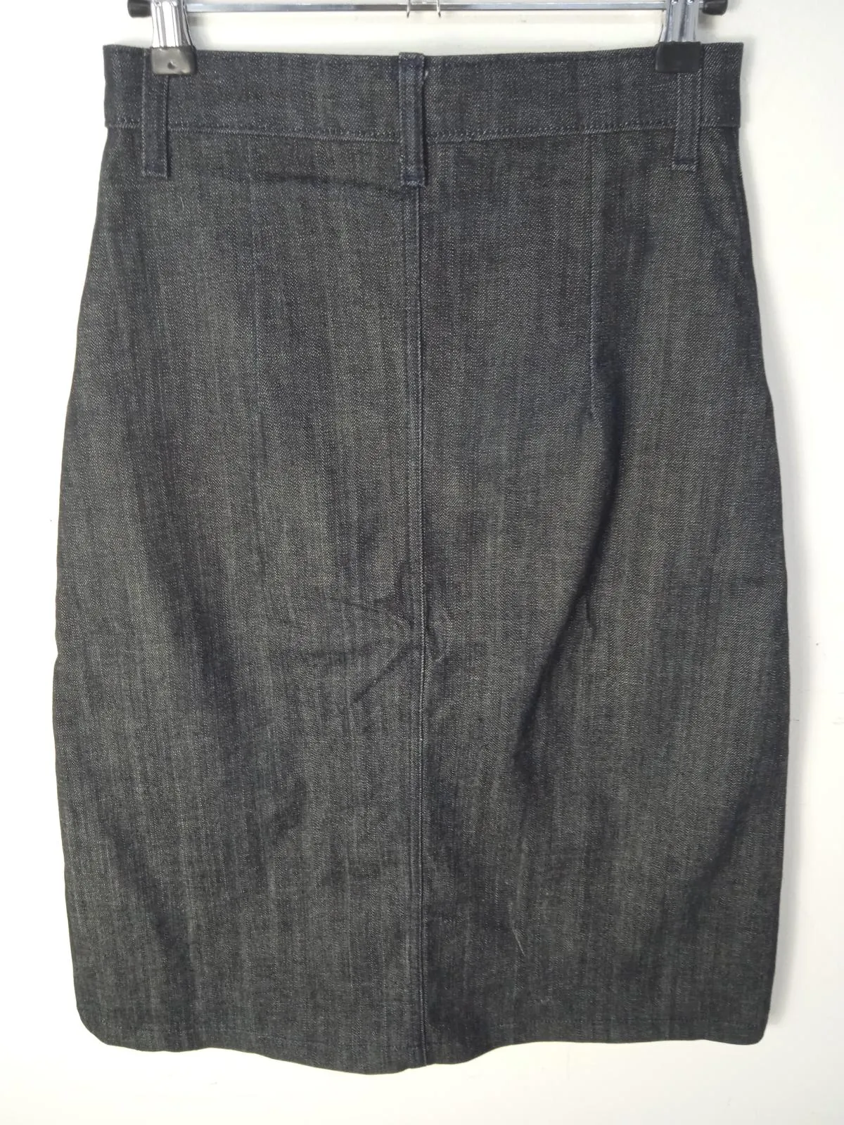 APIECE APART Ladies Dark Blue Cotton Denim Correa A-Line Tea Length Skirt XS