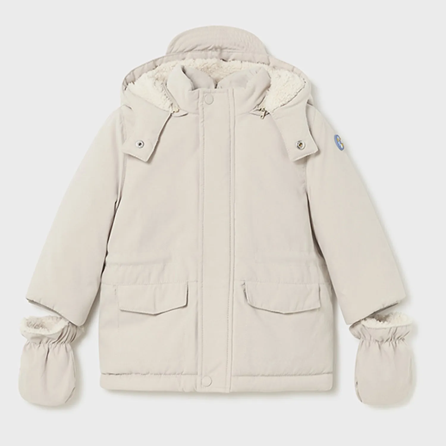 Beige Padded Parka