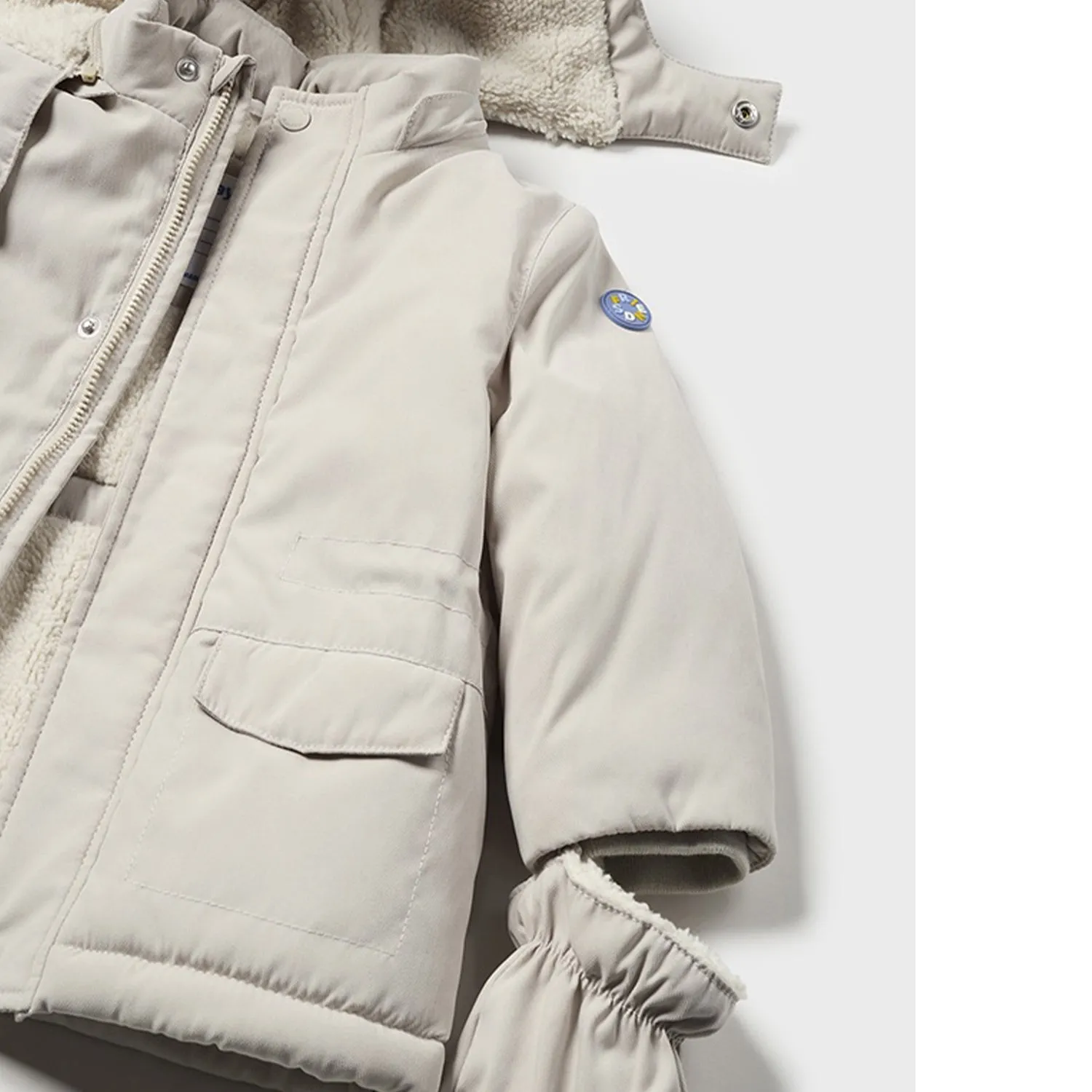 Beige Padded Parka