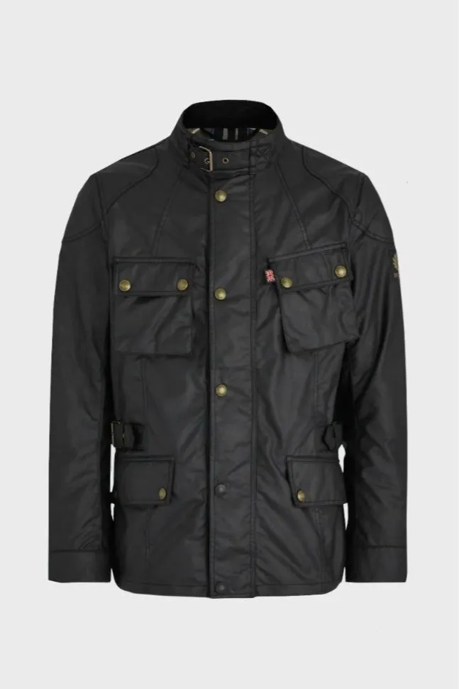 Belstaff - Crosby  Motorcycle Waxed Cotton Black - Jacket