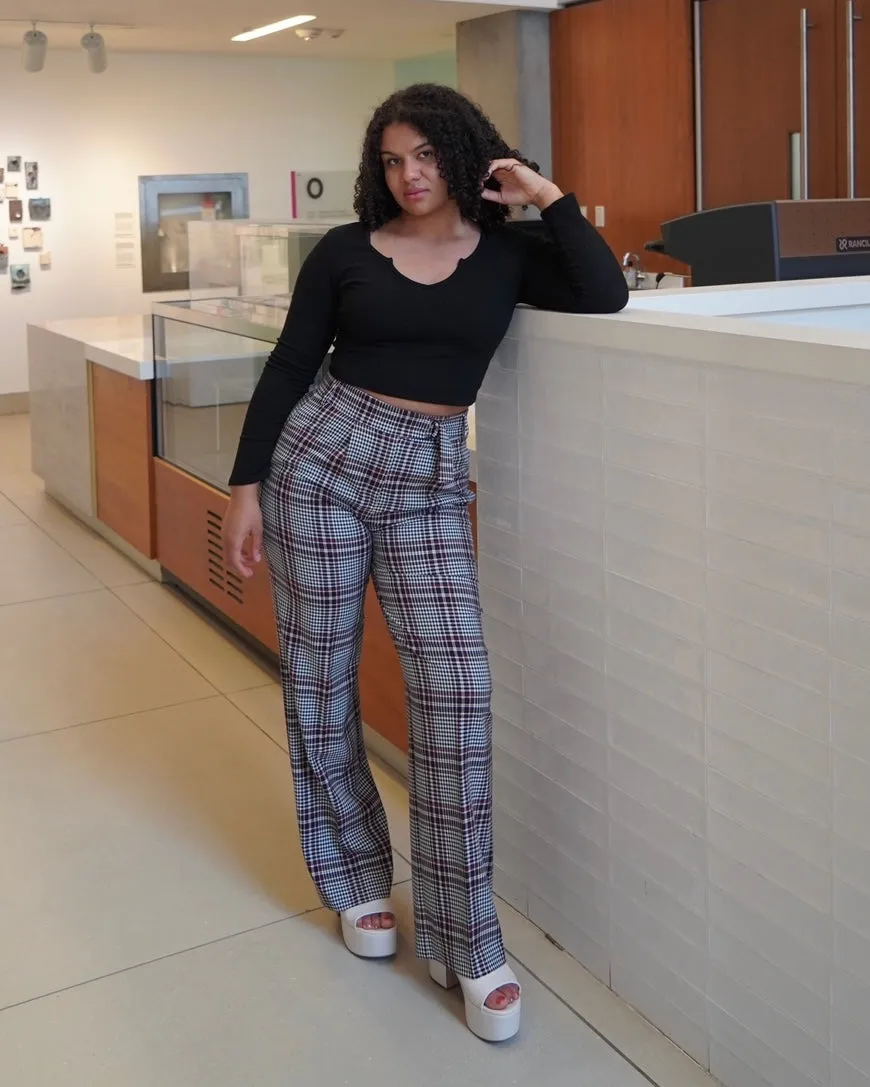 Belted Wide-Leg Trousers - S/M