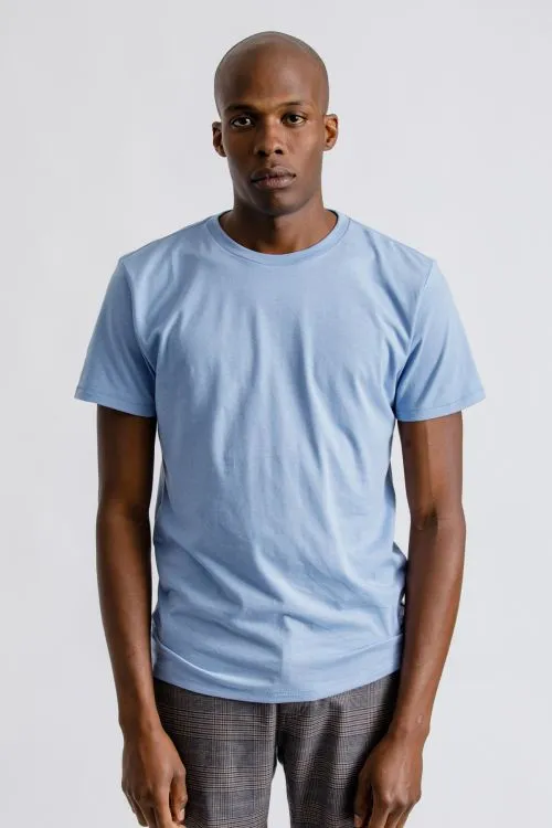 BRIXTON BASIC S/S PREM TEE - CASA BLANCA BLUE