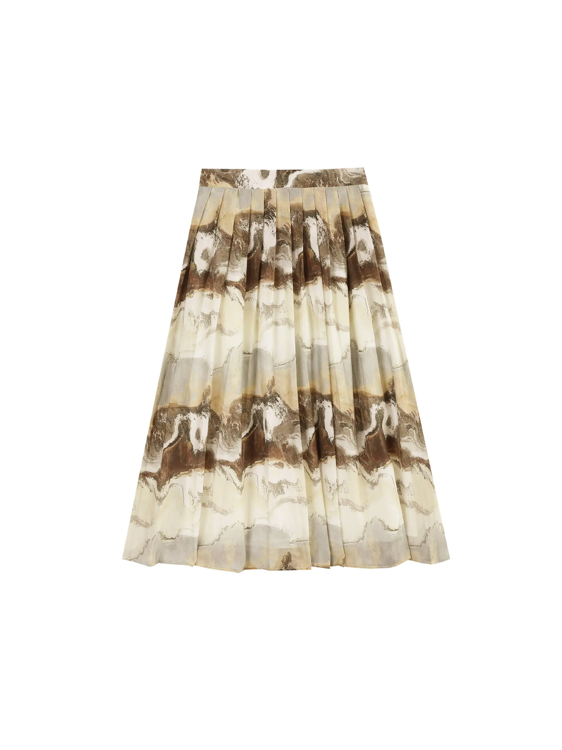 Coast Printed Pleated Skirt