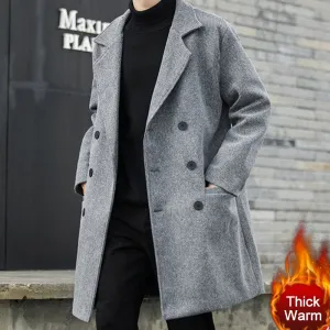 Double Breasted Woolen Coat