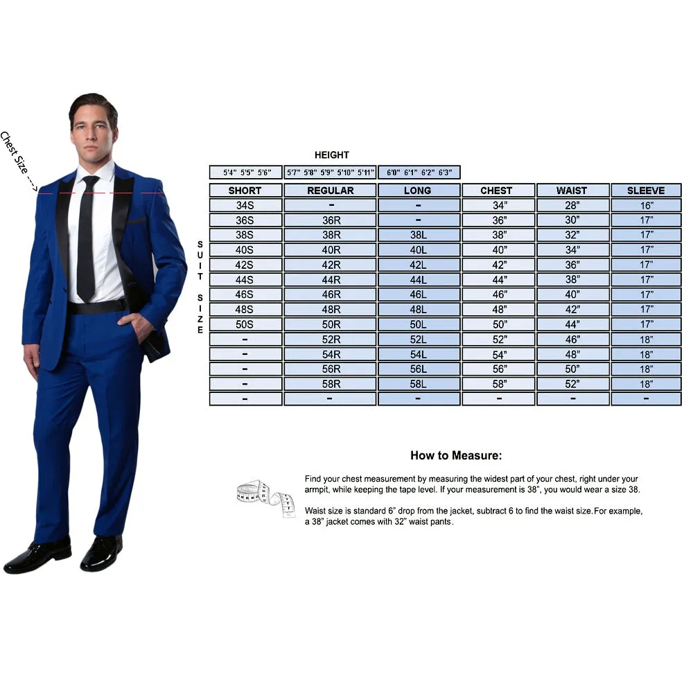 Elegant Blue Satin Shawl Collar Tuxedo - Slim Fit MT239S-02