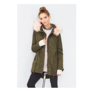 Faux Fur Trim Parka