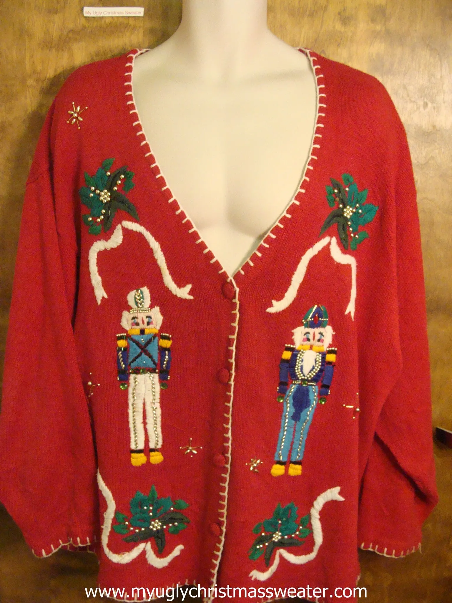 Holly and Nutcrackers Christmas Party Sweater