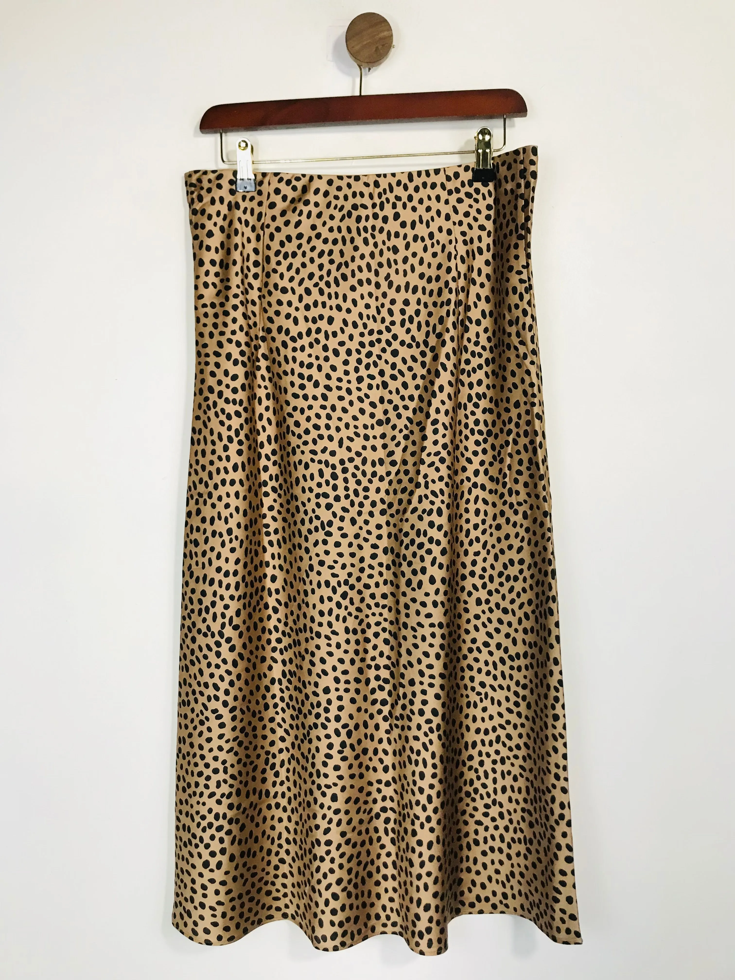 J. Crew Women's Leopard Print A-Line Skirt | M UK10-12 | Multicoloured