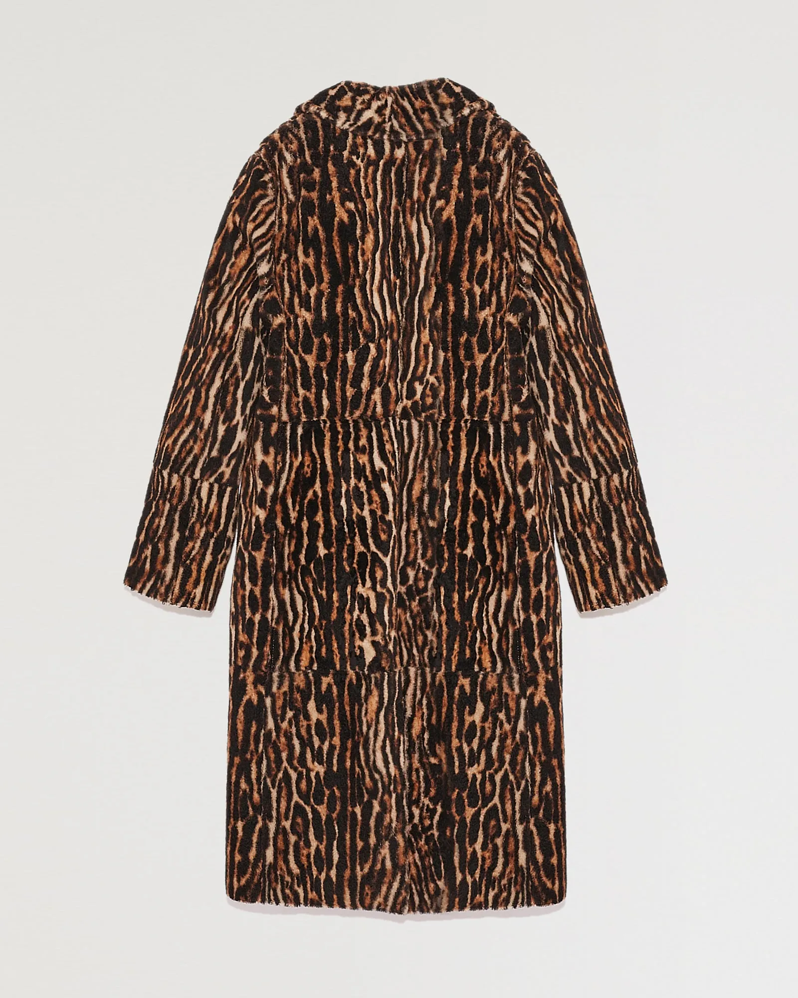 Long coat in lambskin
