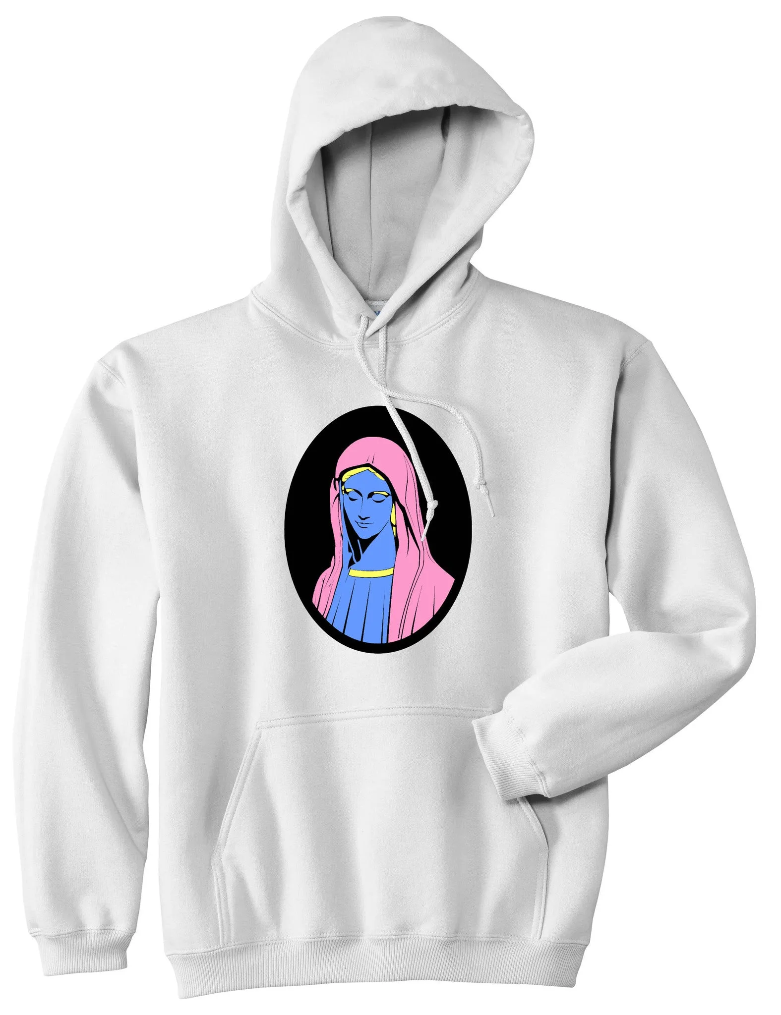 Mary Mother Of Jesus Pink Pullover Hoodie Hoody