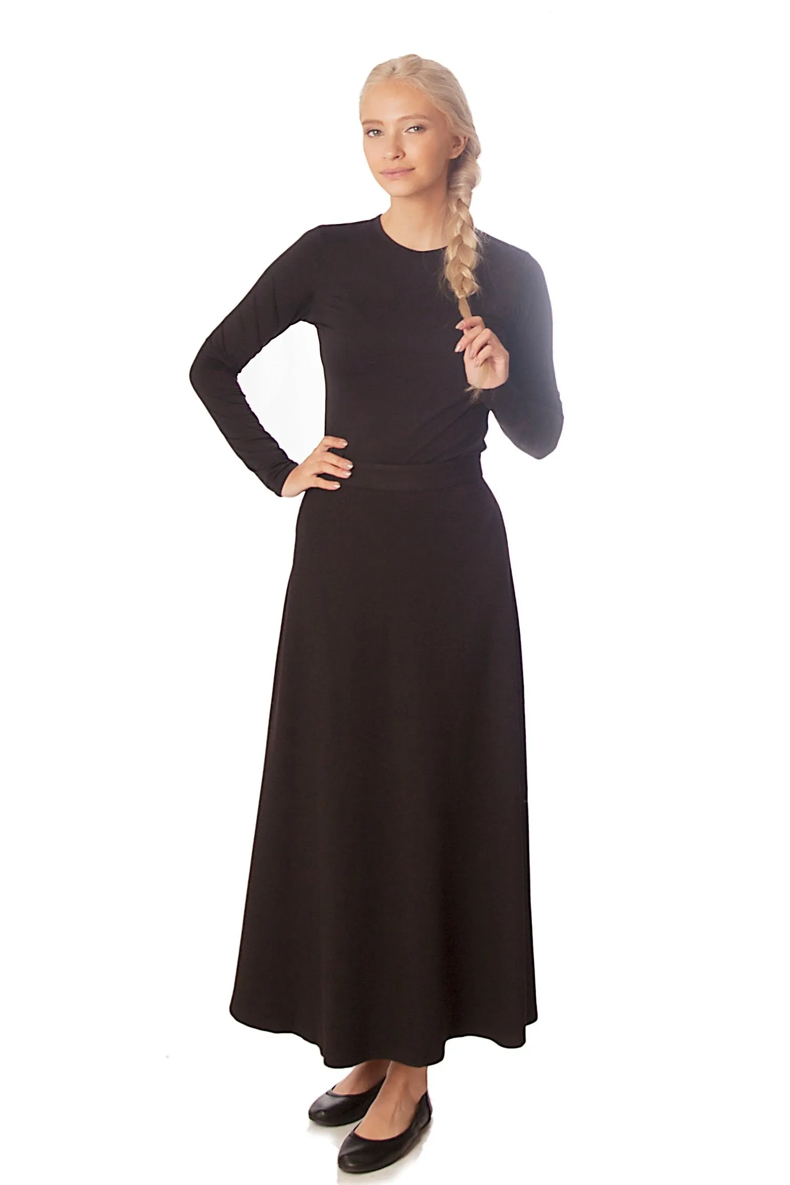 Midi A-Line Skirt