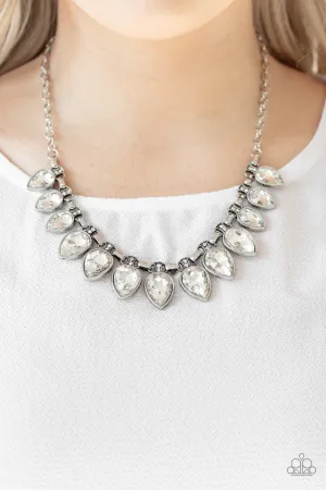 Paparazzi FEARLESS is More Necklace White