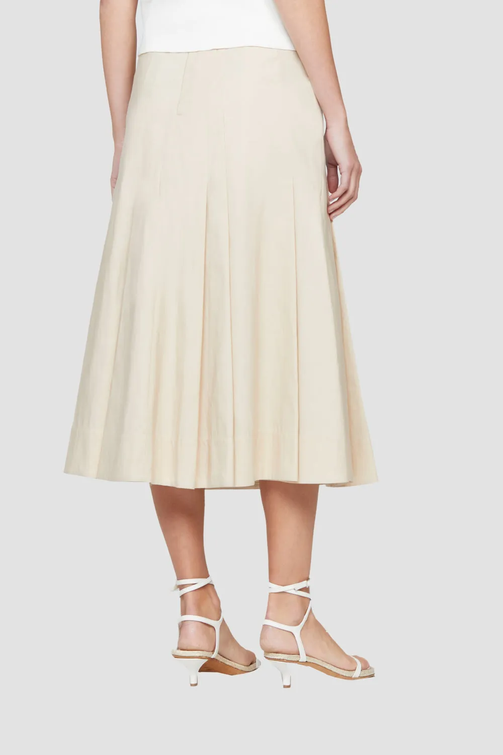 Pleated A-Line Skirt