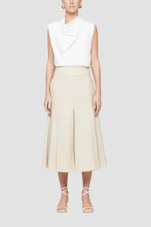 Pleated A-Line Skirt