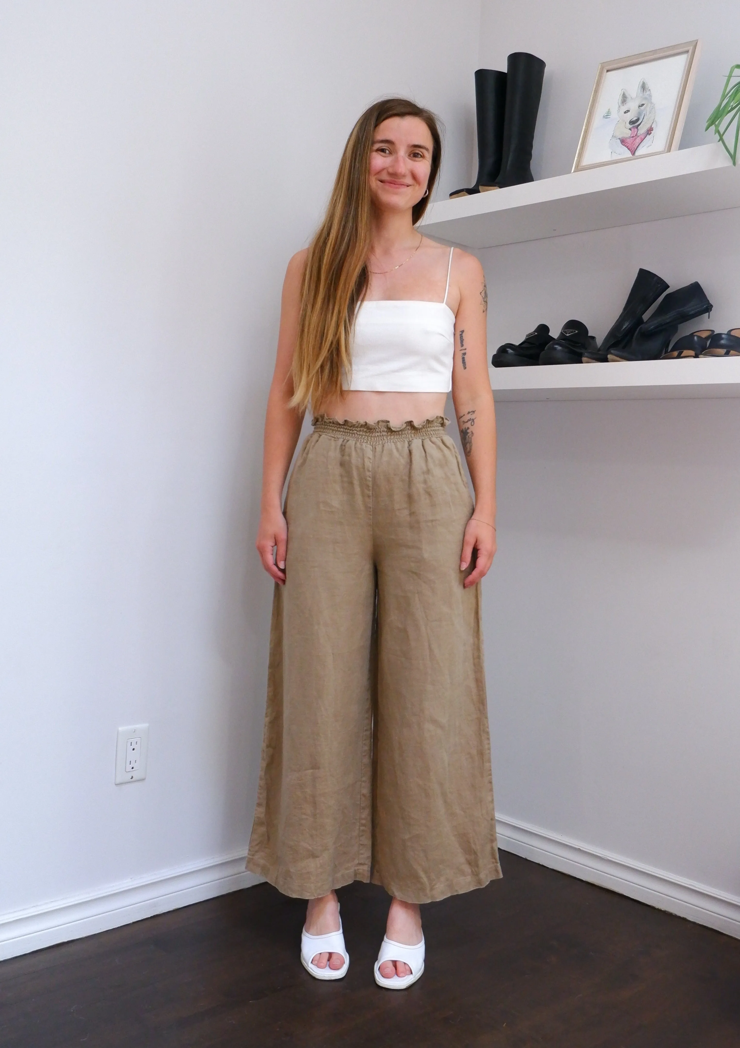 Reformation 100% Linen Wide Leg Pants - XS/S