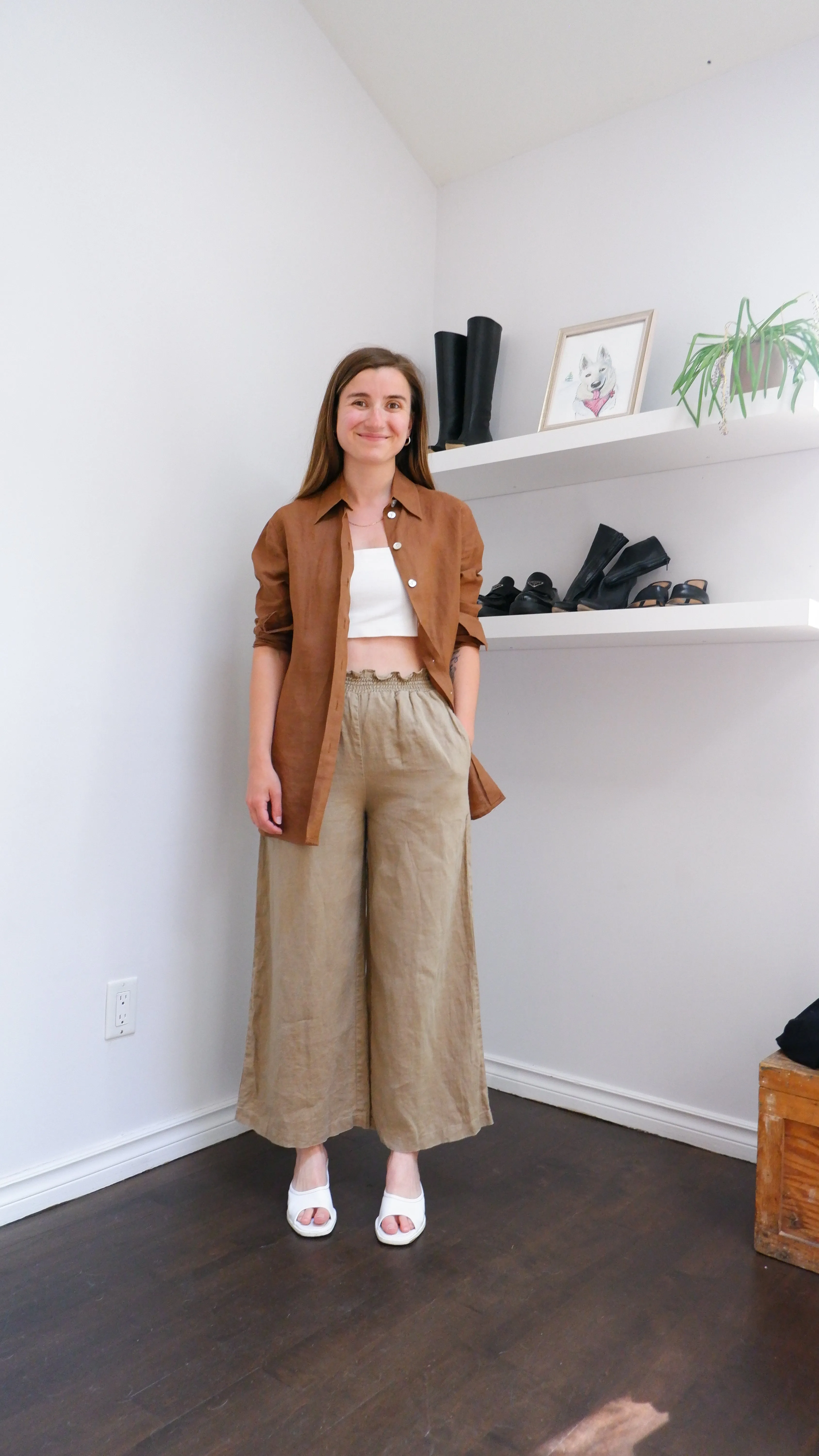 Reformation 100% Linen Wide Leg Pants - XS/S