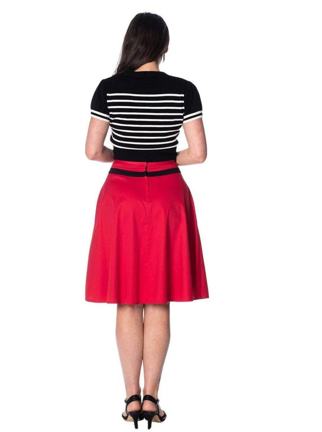 ROCKIN RED Skirt by BANNED UK