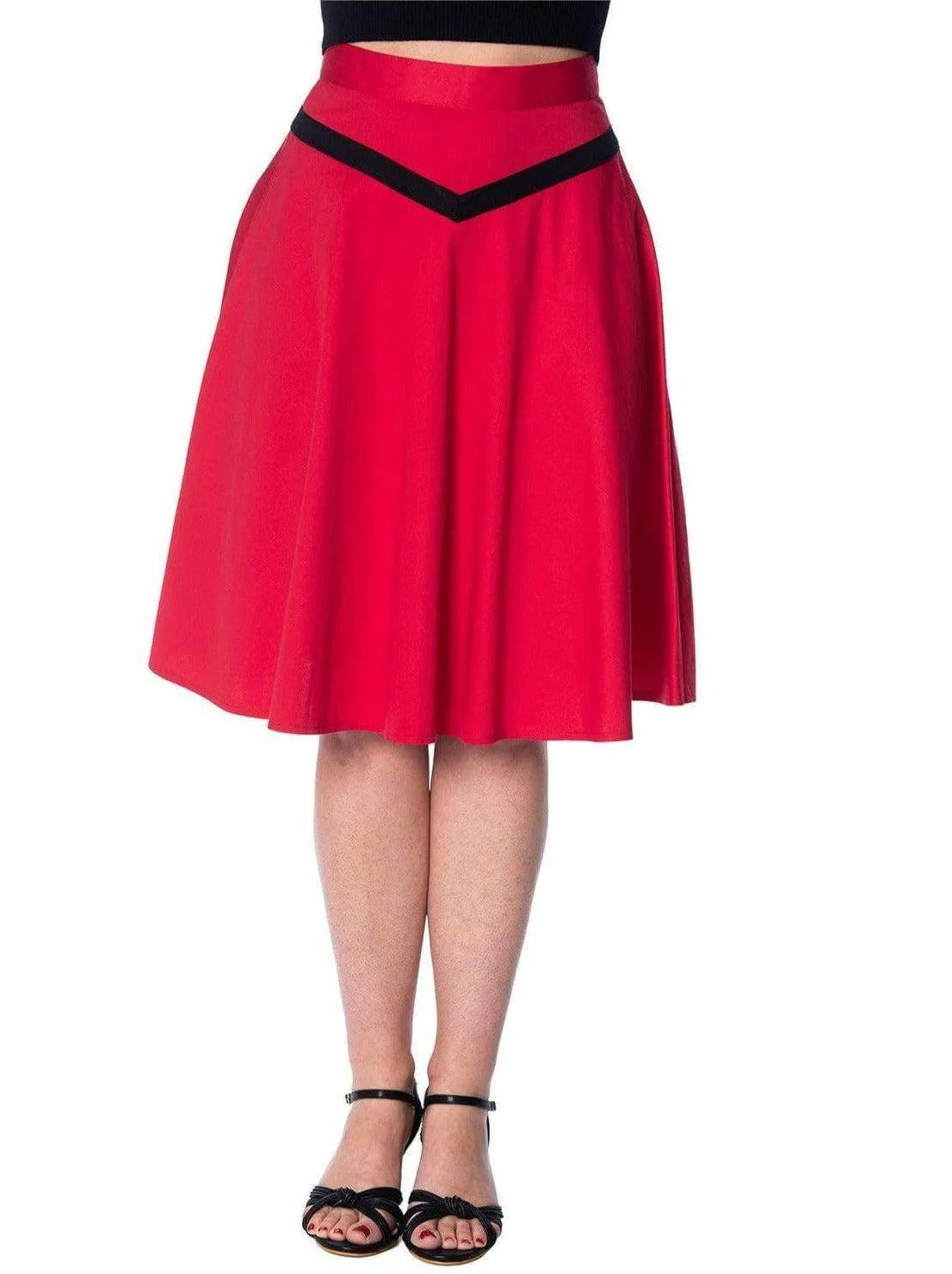 ROCKIN RED Skirt by BANNED UK