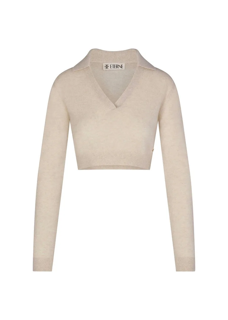 Stevie Cashmere Sweater (Oatmeal)