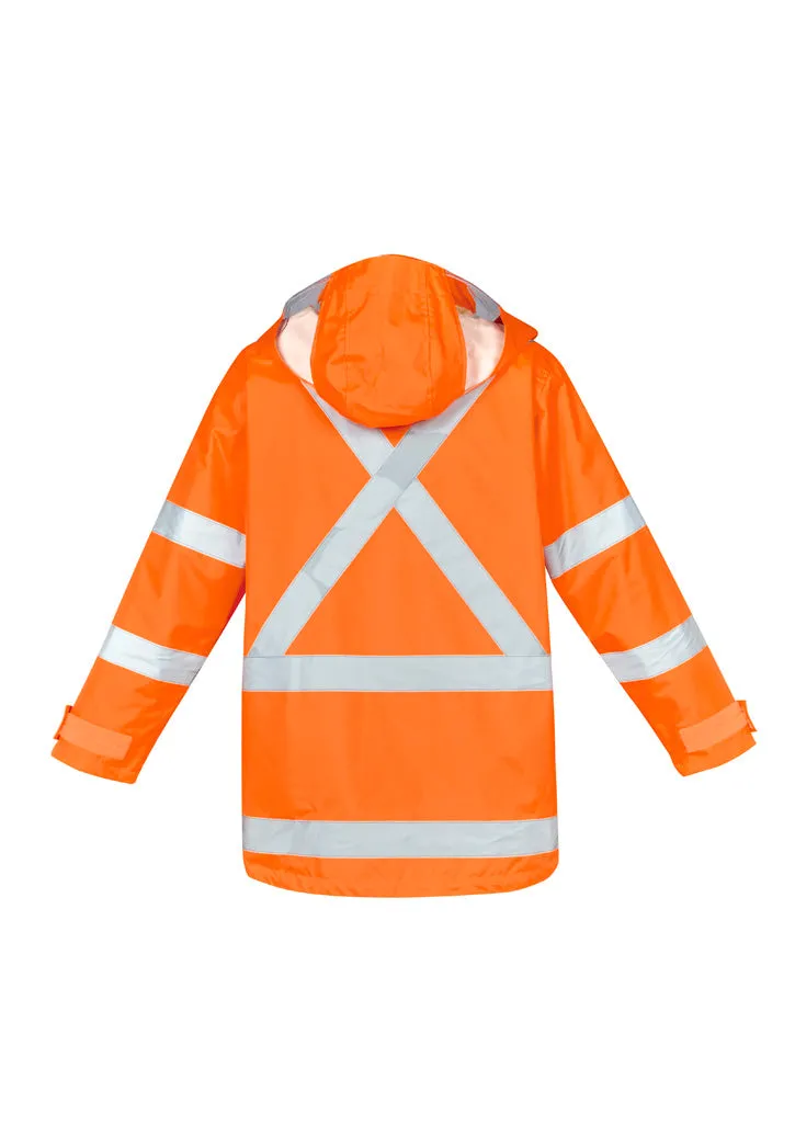 SYZMIK Mens Hi Vis X Back Taped 4 in 1 Waterproof Jacket - ZJ616