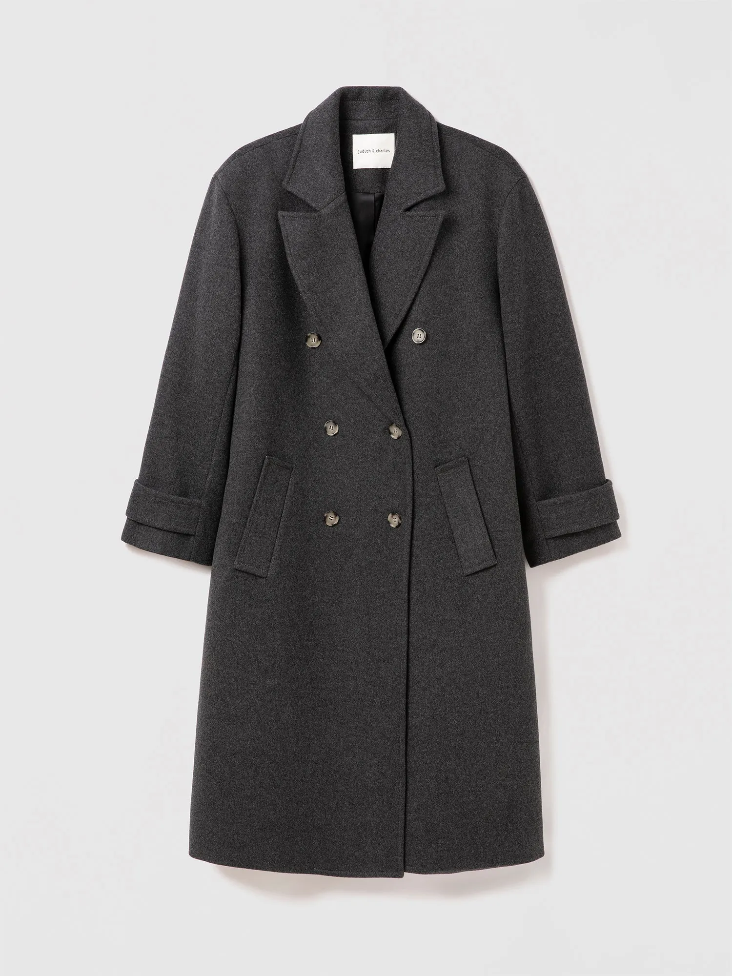 Wool cashmere oversized coat